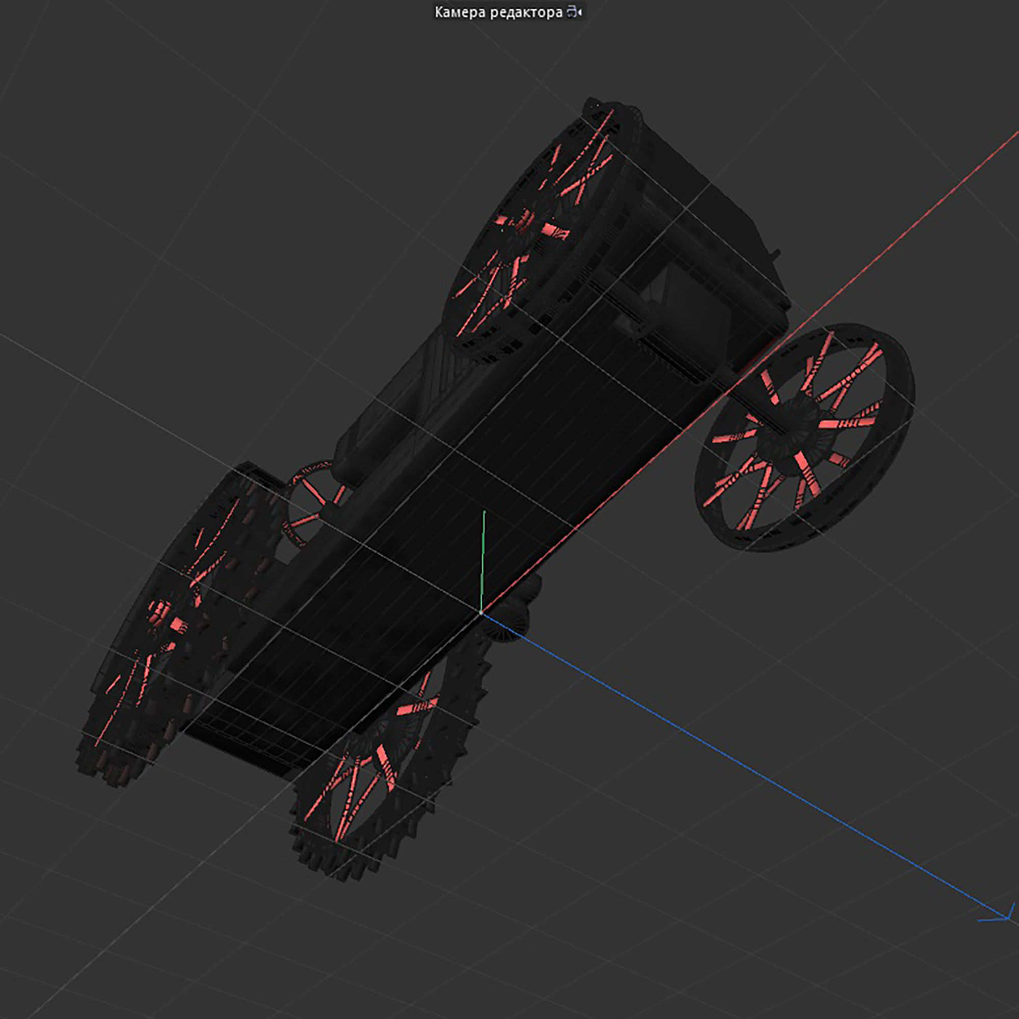 old rusty tractor 3D model_11