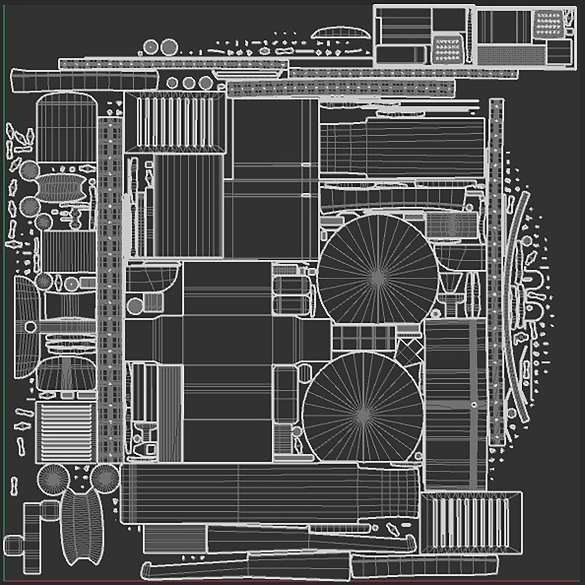 old rusty tractor 3D model_16
