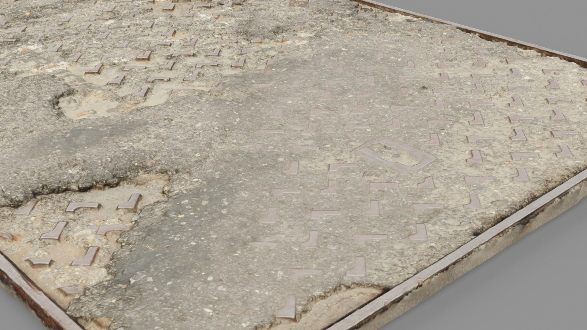 Cover manhole 10 raw scan 3D model_22