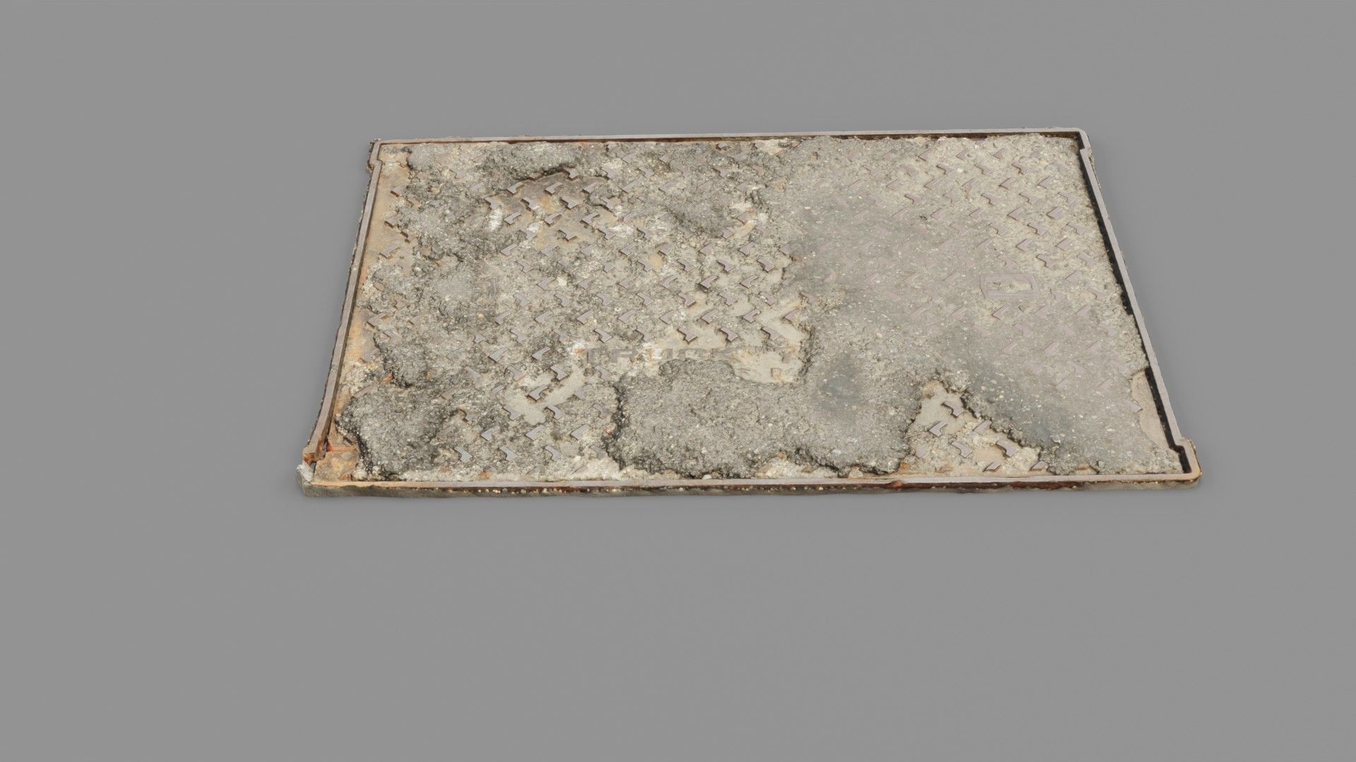 Cover manhole 10 raw scan 3D model_16