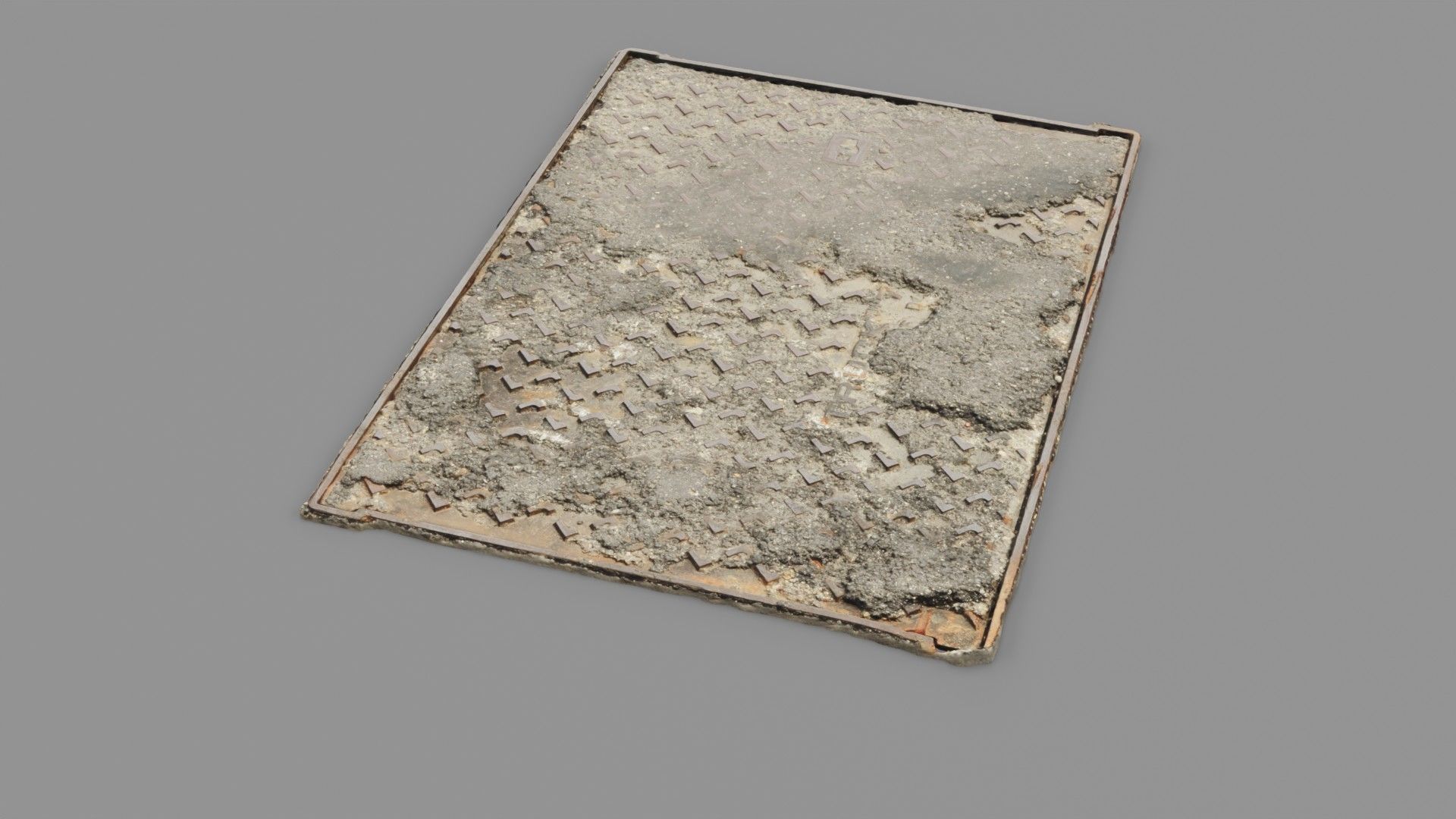 Cover manhole 10 raw scan 3D model_18