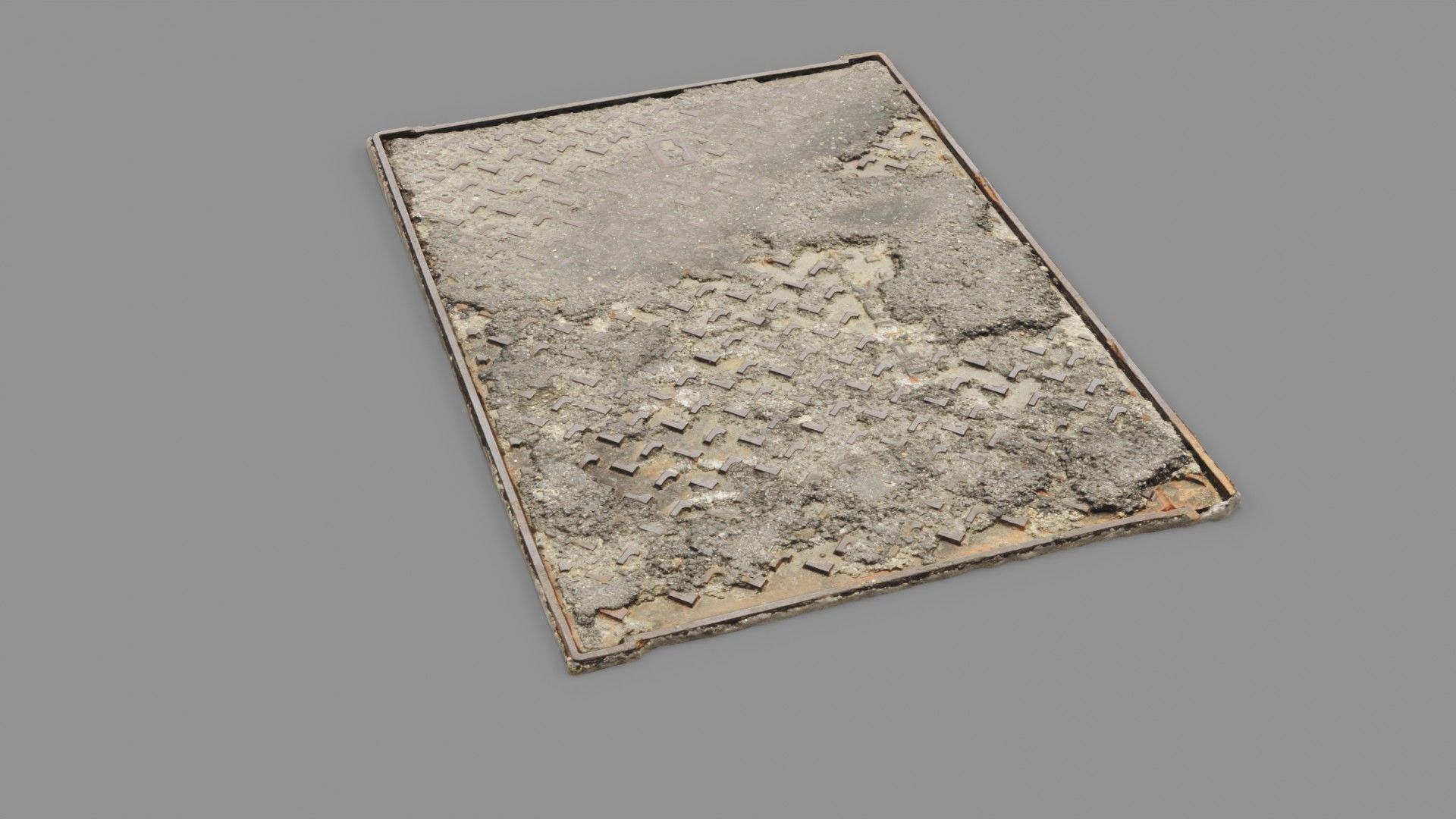 Cover manhole 10 raw scan 3D model_19