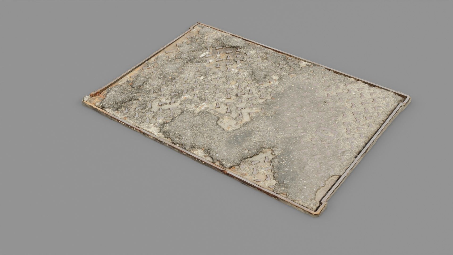 Cover manhole 10 raw scan 3D model_15