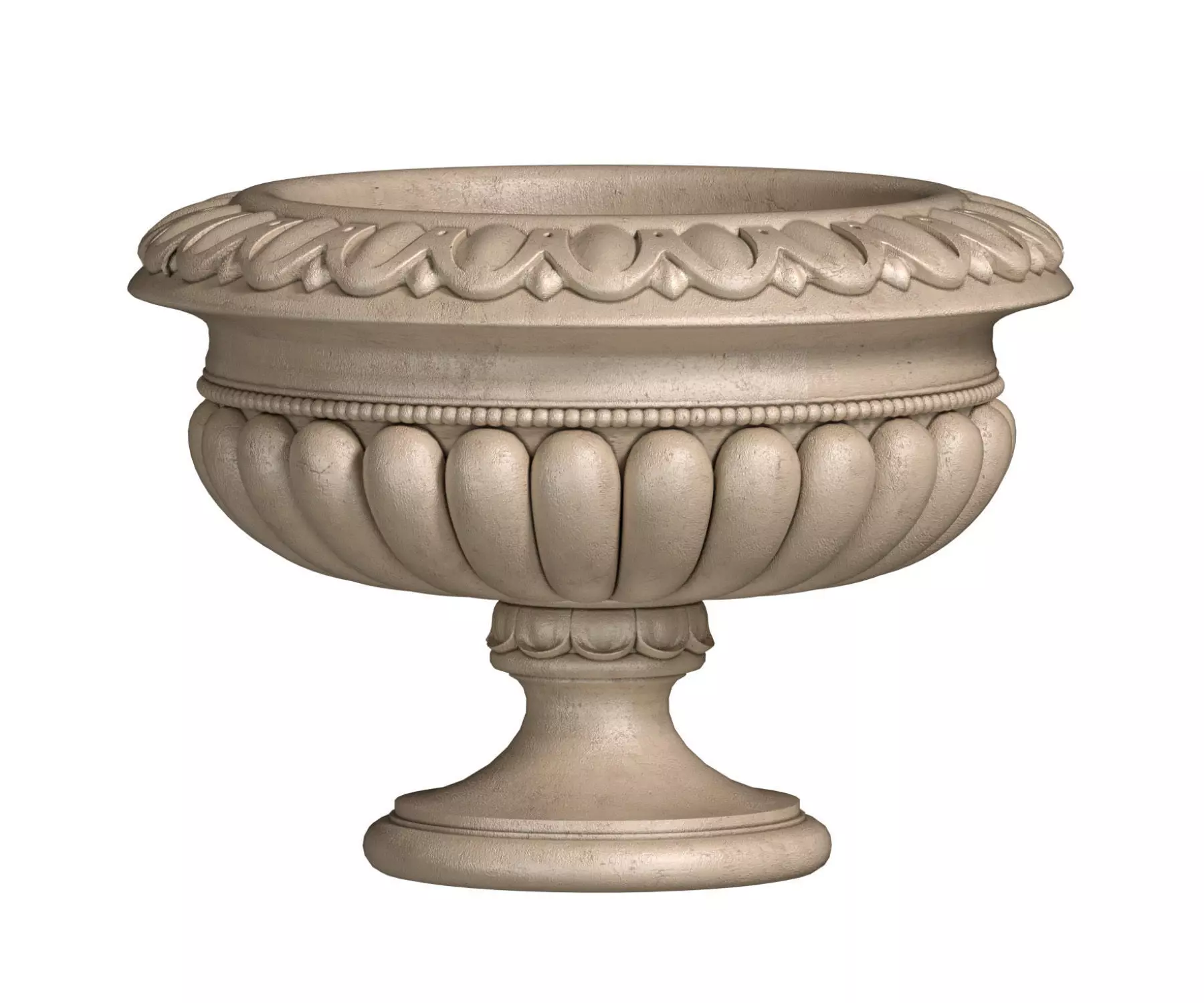 Classic outdoor Vase Flowerpot 3D model