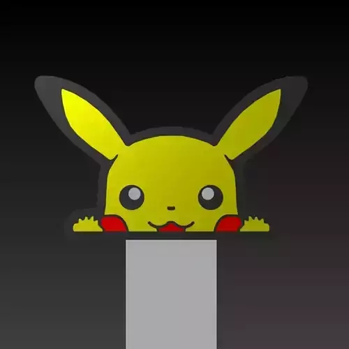 Pikachu Bookmark 3D print model 3D print model