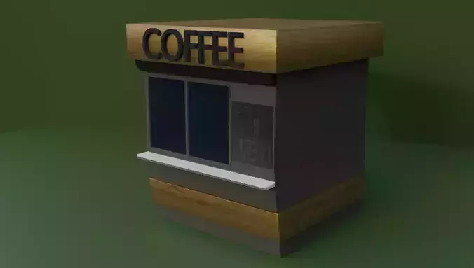 coffee stall 3d model