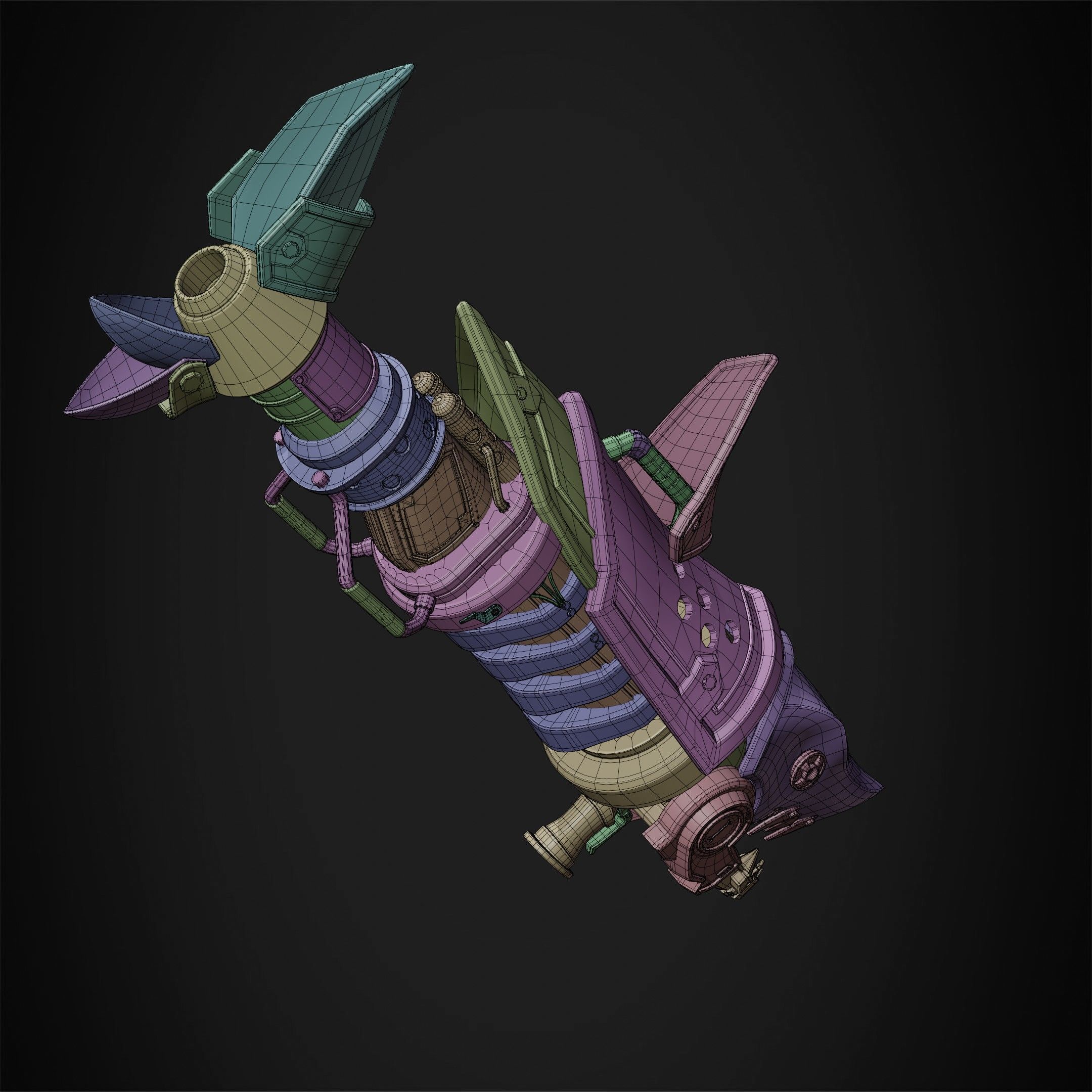 Arcane Jinx Fishbones Rocket Launcher Weapon For Cosplay 3D print model_23