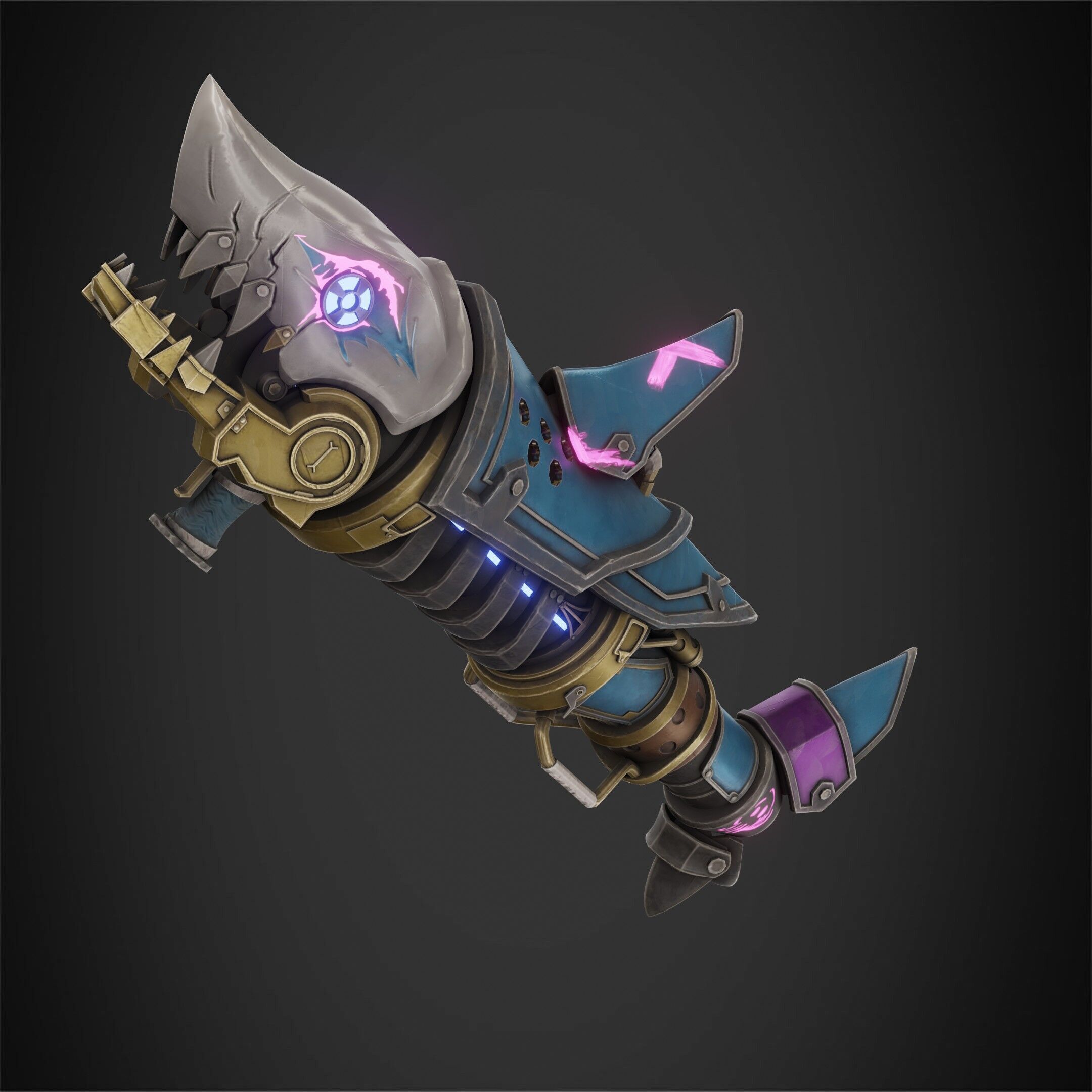 Arcane Jinx Fishbones Rocket Launcher Weapon For Cosplay 3D print model_10