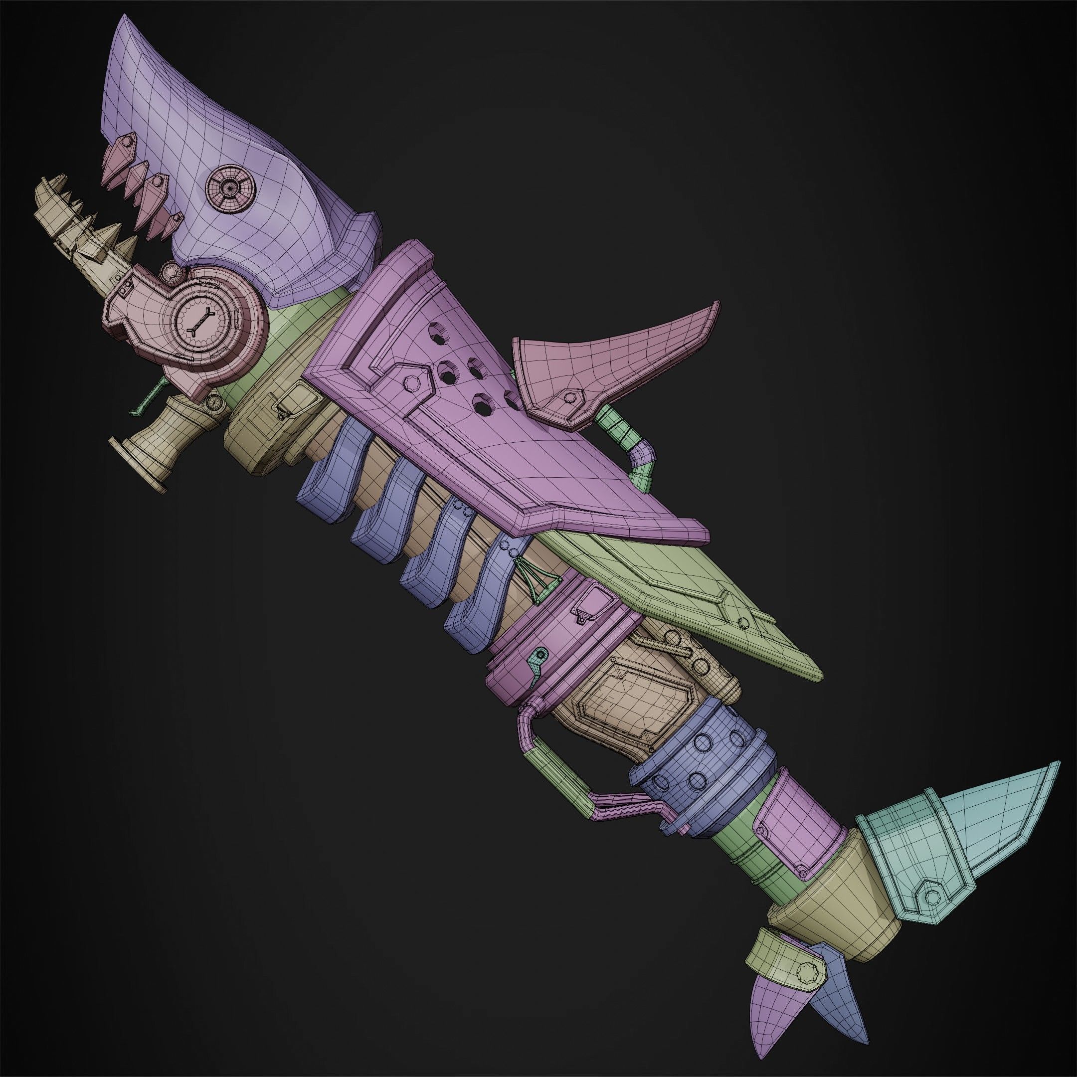 Arcane Jinx Fishbones Rocket Launcher Weapon For Cosplay 3D print model_17