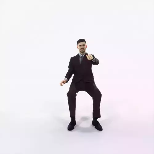 Posture 20I Driver Driving Sitting Elegant Business Man