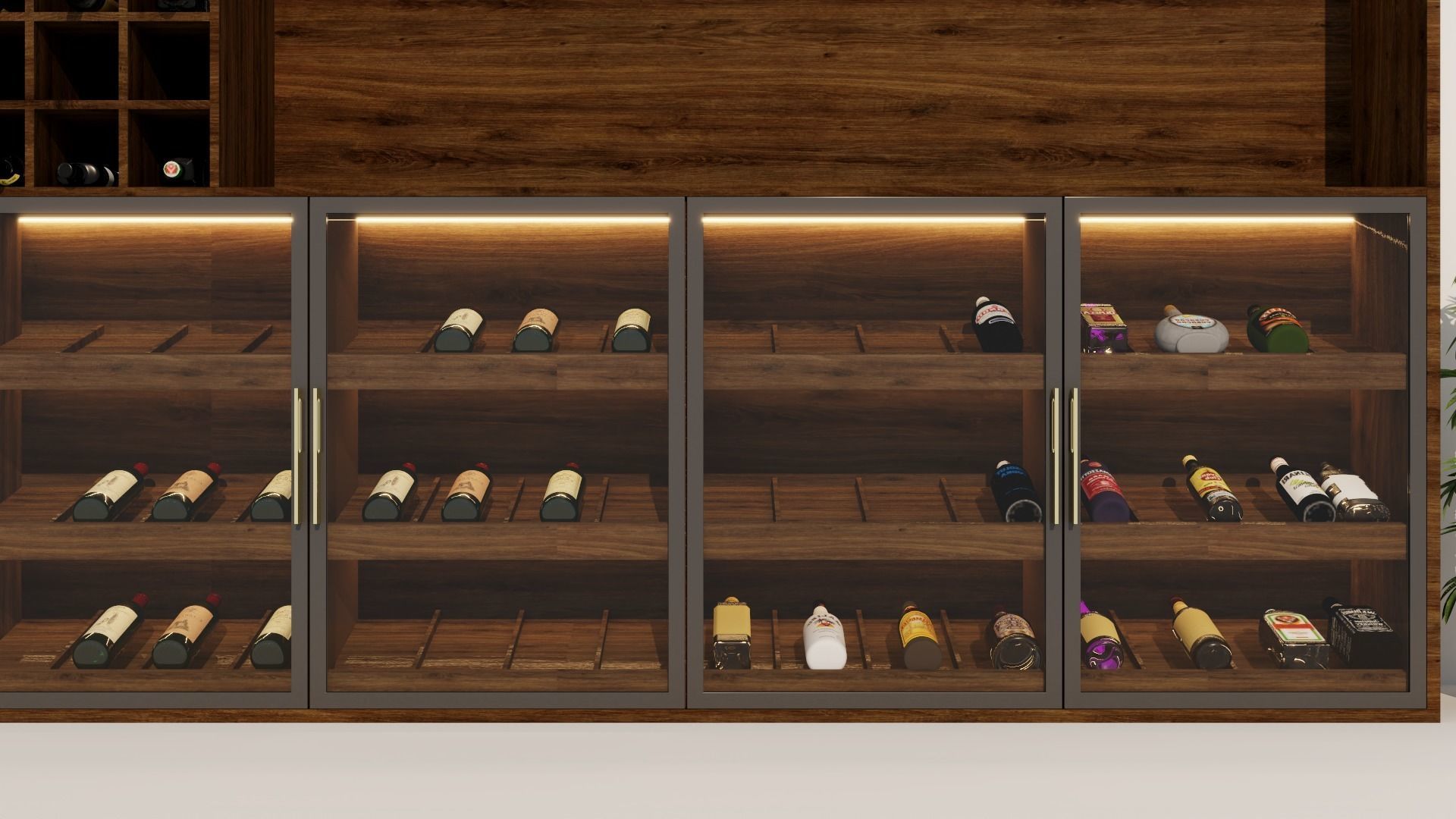 Wine Cabinet Design 3 3D model_3