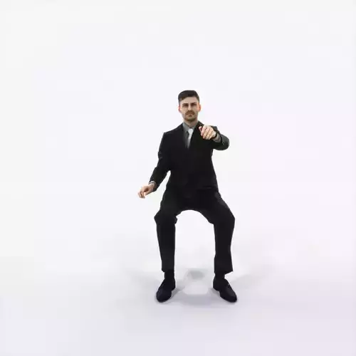 Posture 20B Driver Driving Sitting Elegant Business Man