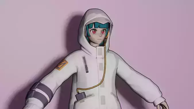 Yuki - anime 3D model