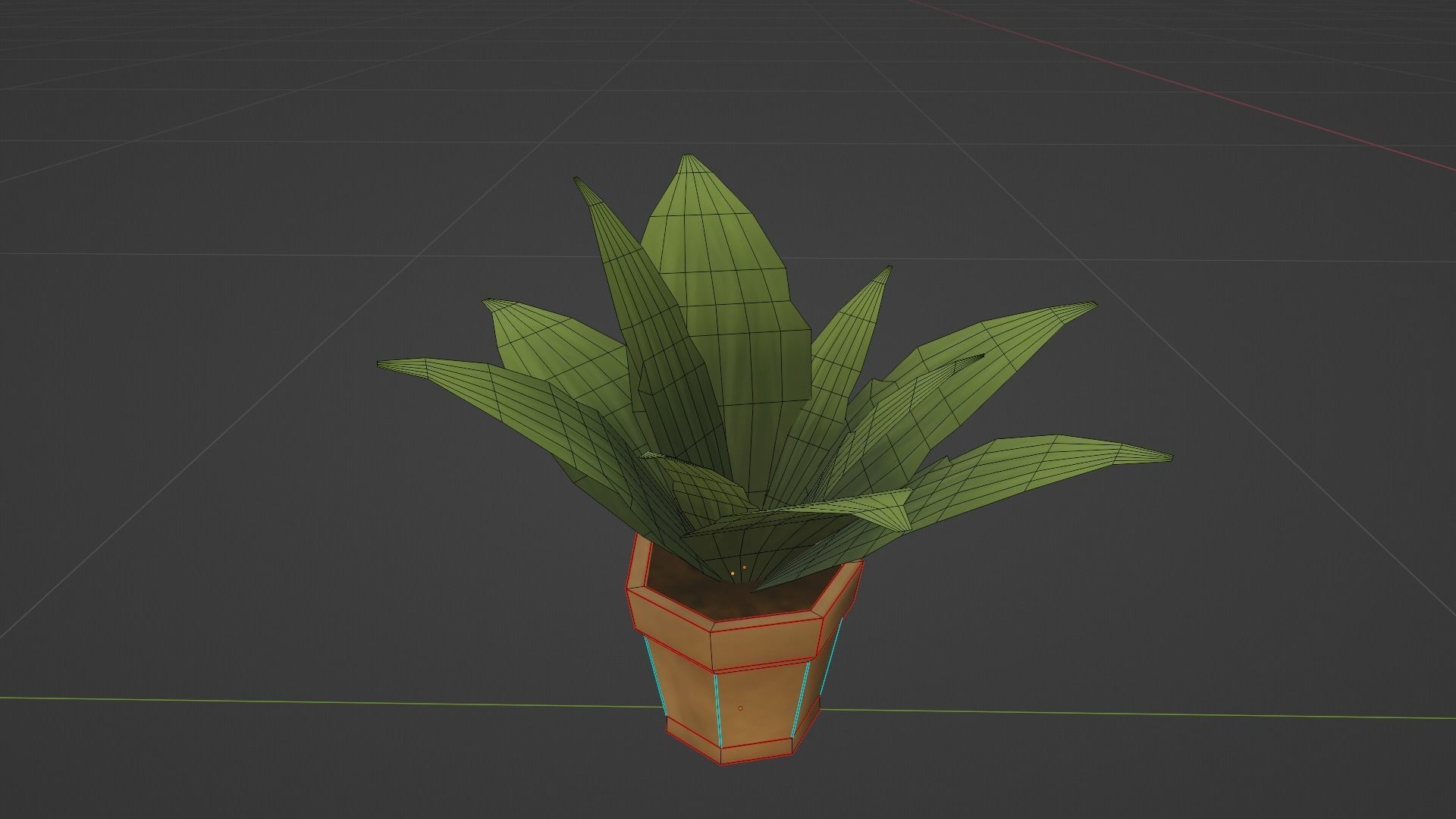 Stylized Plant and Flowers - Low Poly 3D Model Low-poly 3D model_7