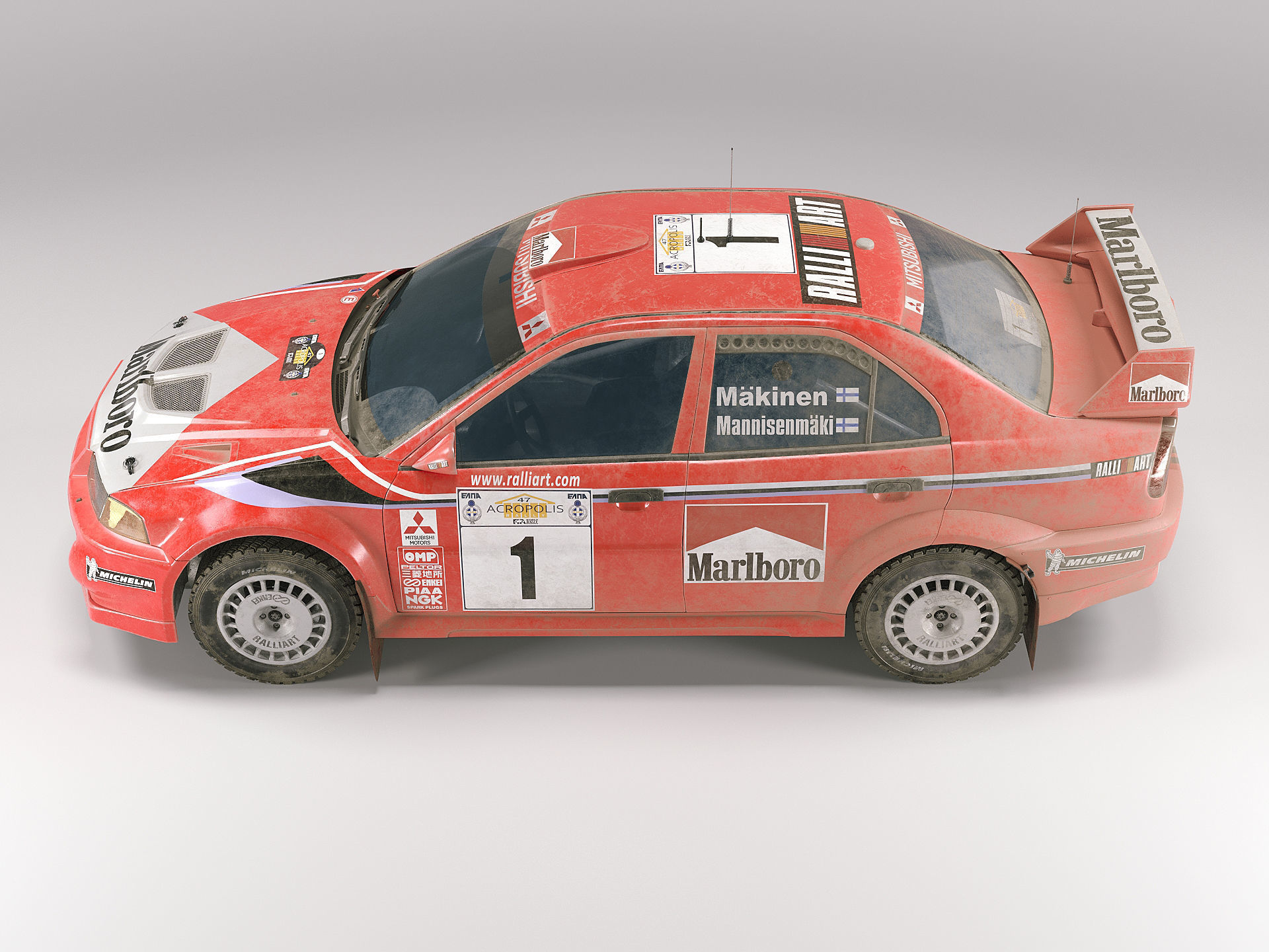 Mitsubishi Lancer Evo VI WRC 2000 3D model_13