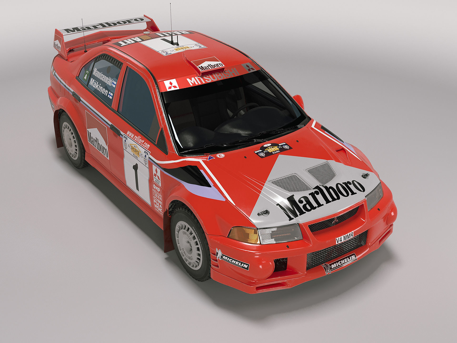 Mitsubishi Lancer Evo VI WRC 2000 3D model_3