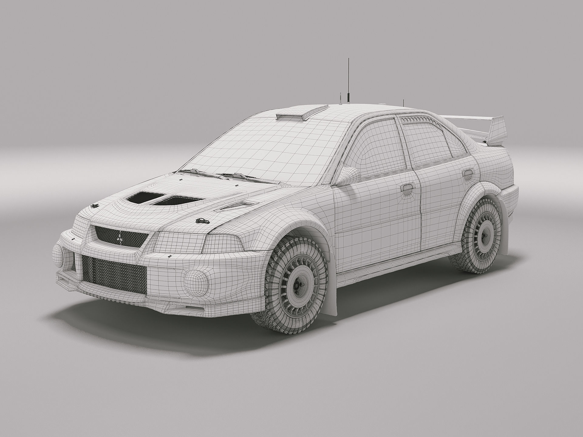 Mitsubishi Lancer Evo VI WRC 2000 3D model_14