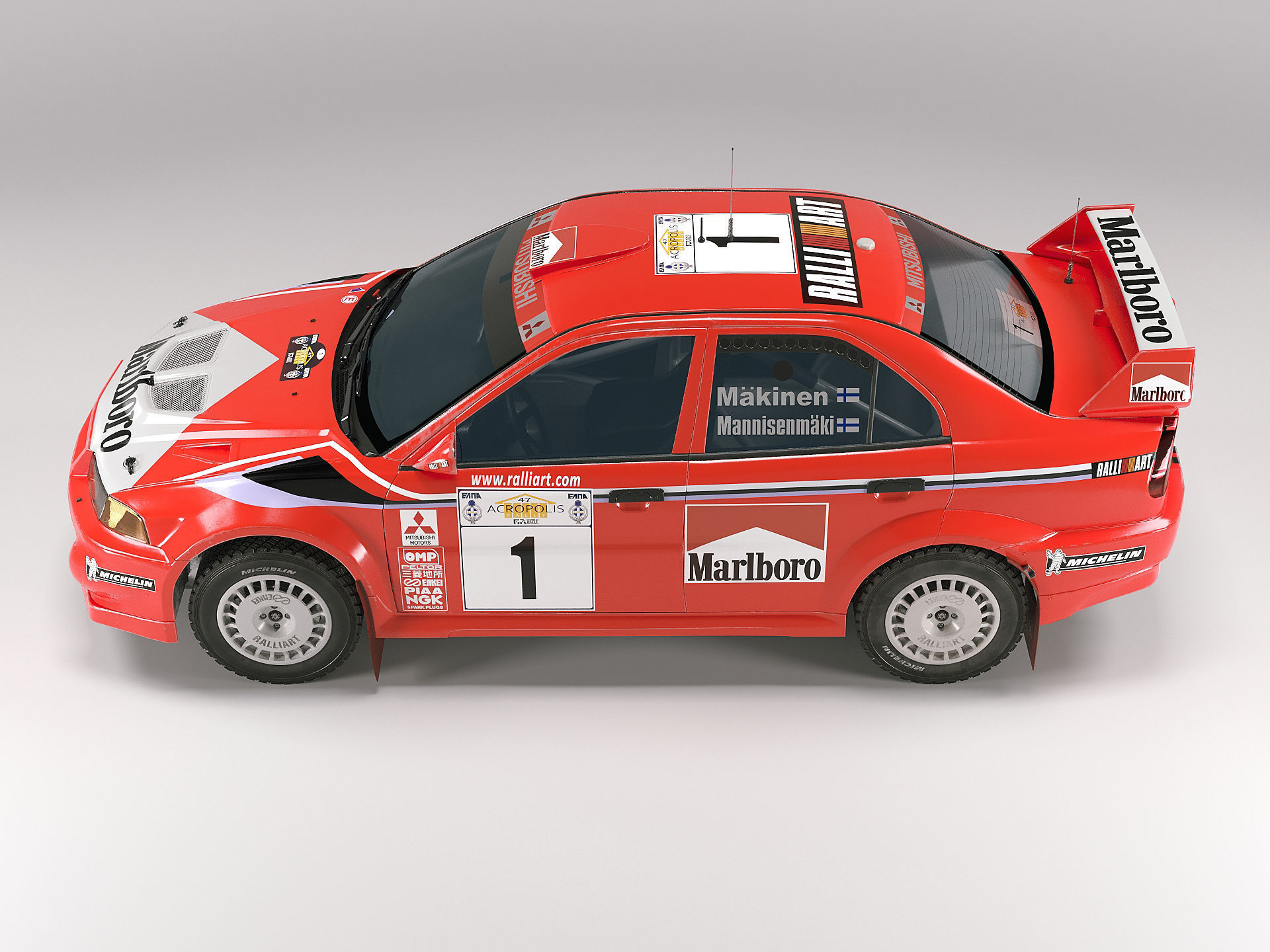 Mitsubishi Lancer Evo VI WRC 2000 3D model_6