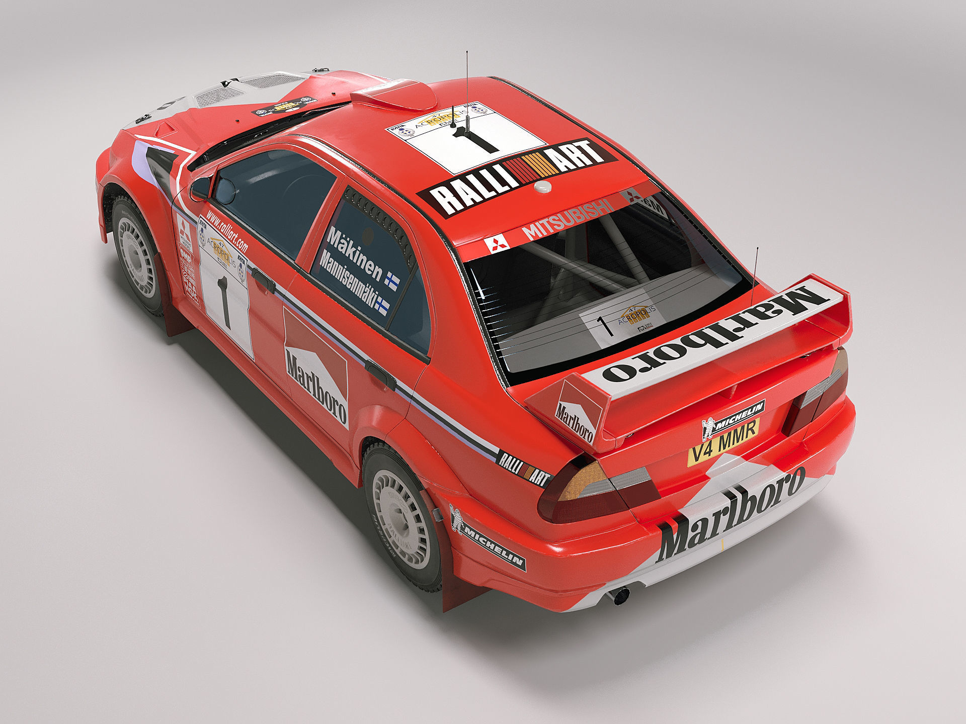 Mitsubishi Lancer Evo VI WRC 2000 3D model_2