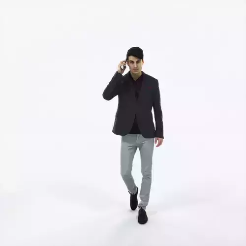 Prime 03J Cell Phone walking Casual Man