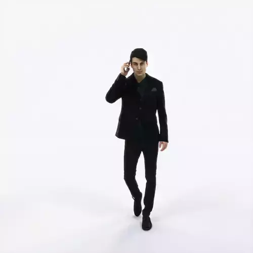 Prime 03B Cell Phone walking Casual Man