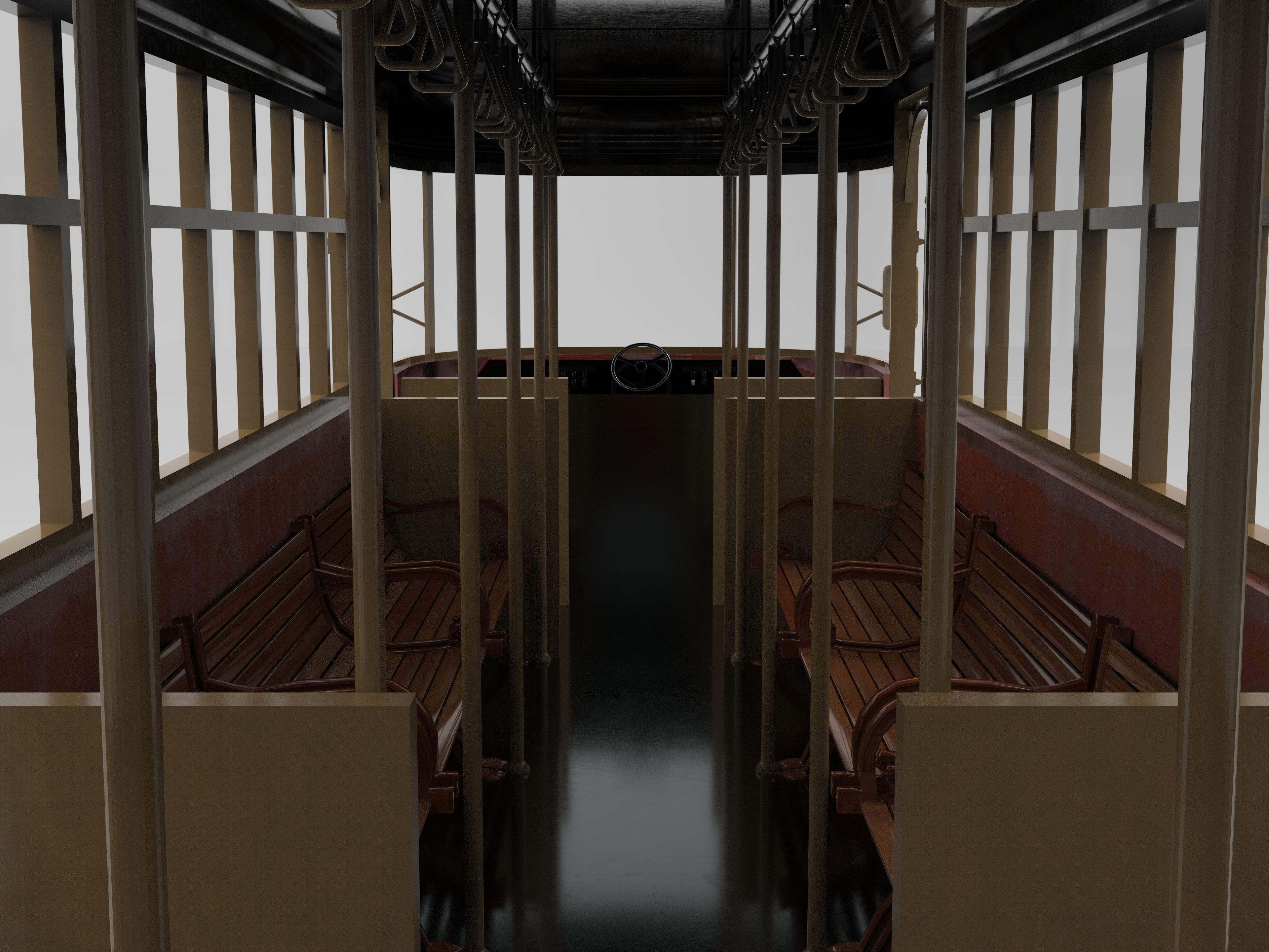 Cable car  3D model_6