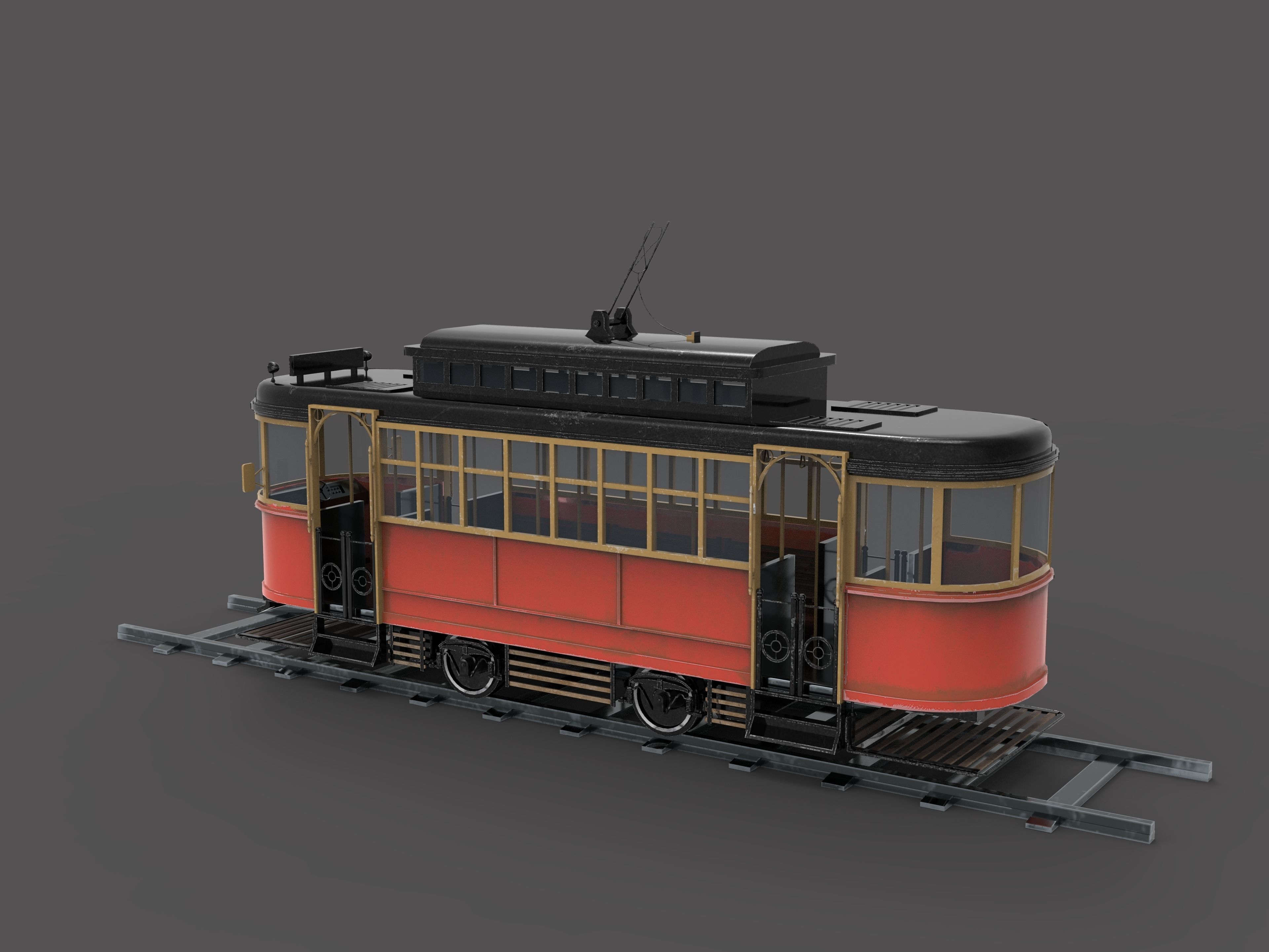 Cable car  3D model_3