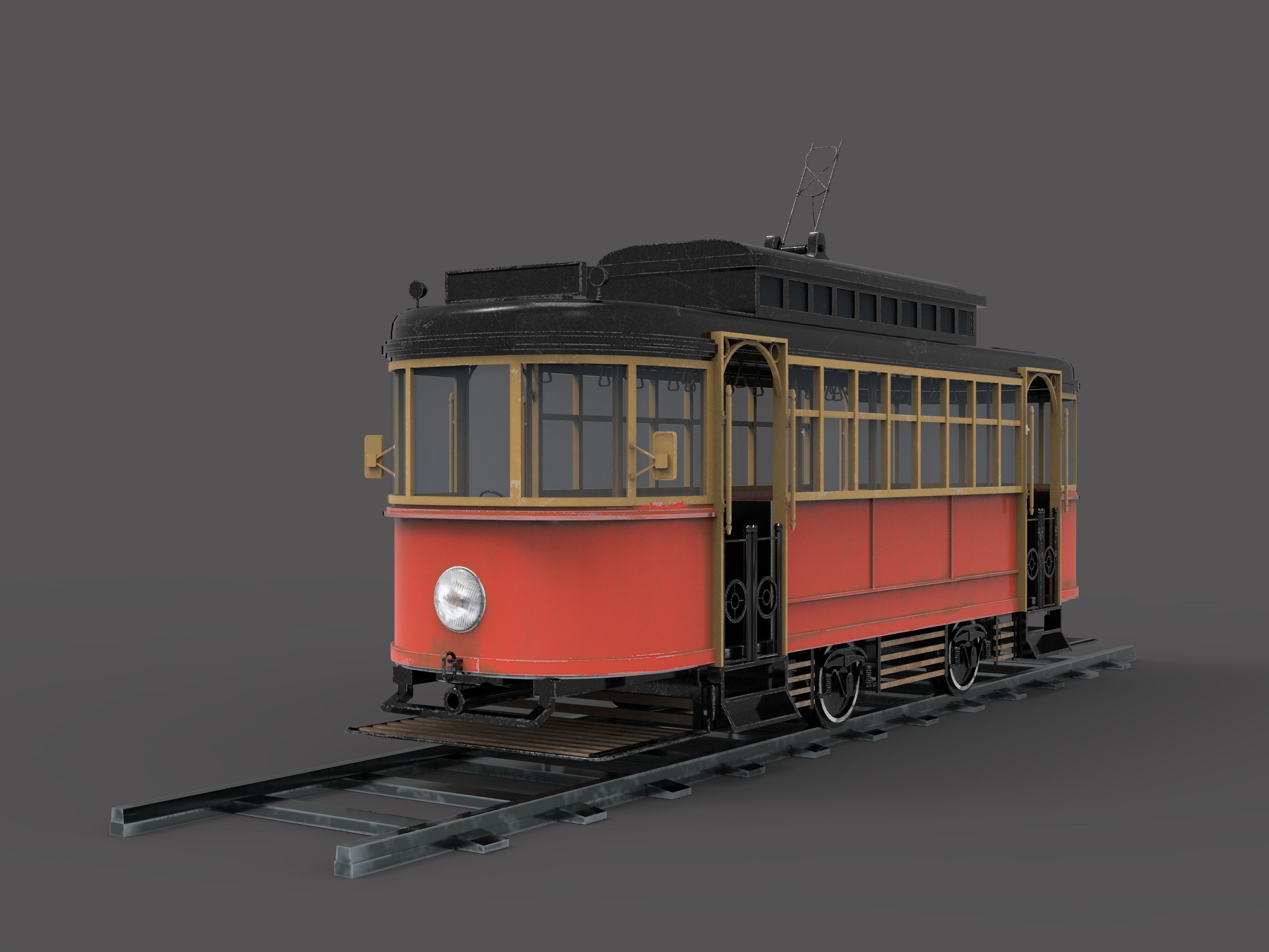 Cable car  3D model_2