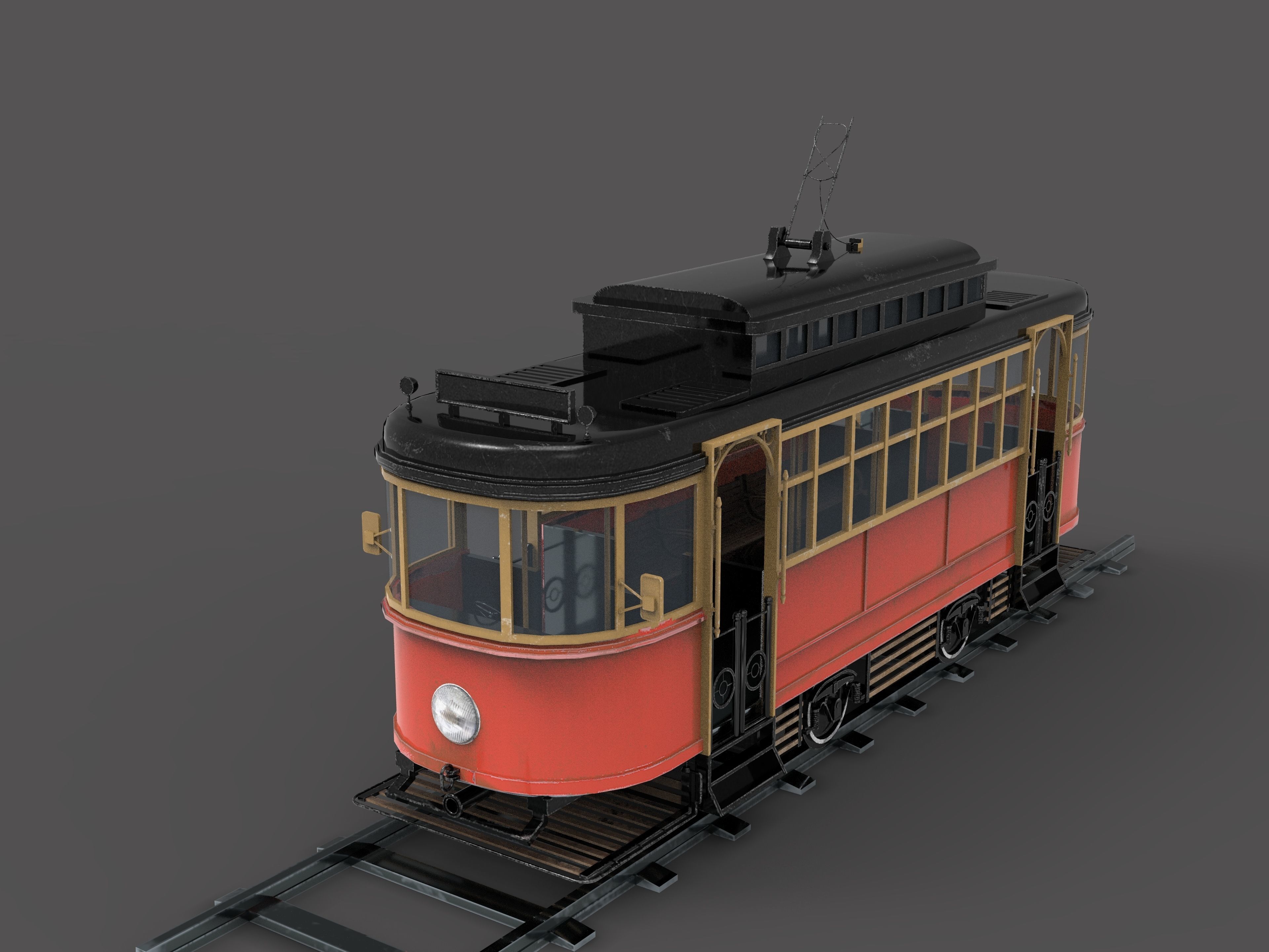 Cable car  3D model_4