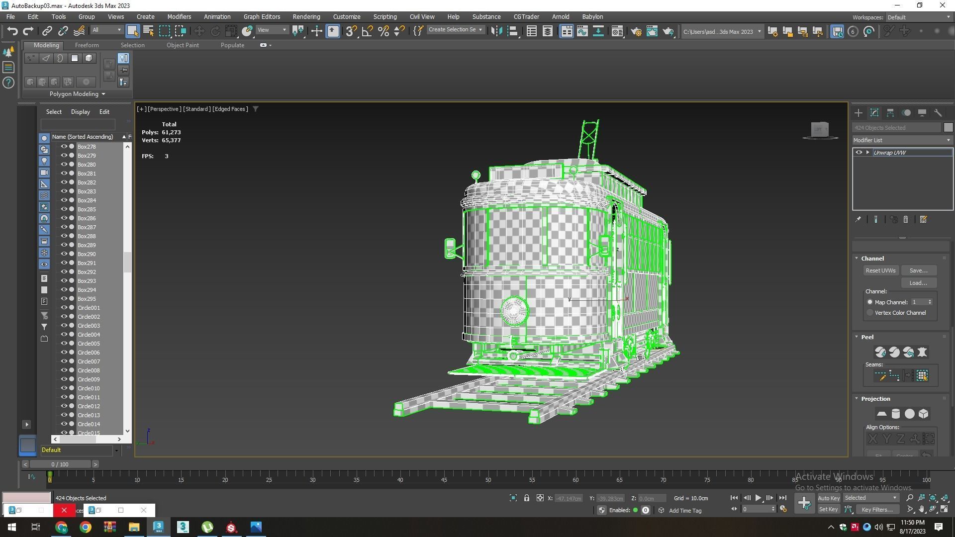 Cable car  3D model_8