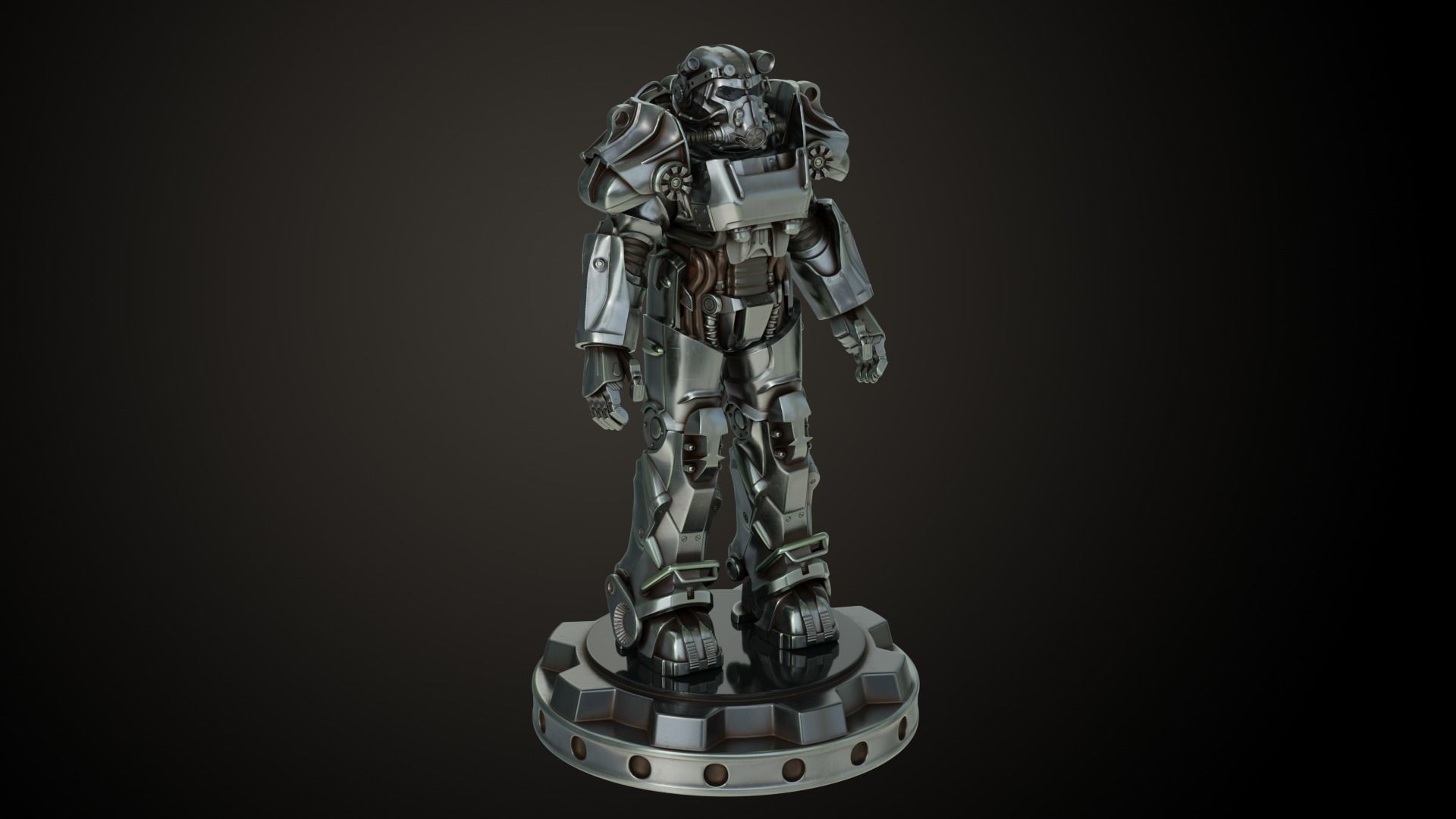 Fallout T60 Power Armour 3D print model_3
