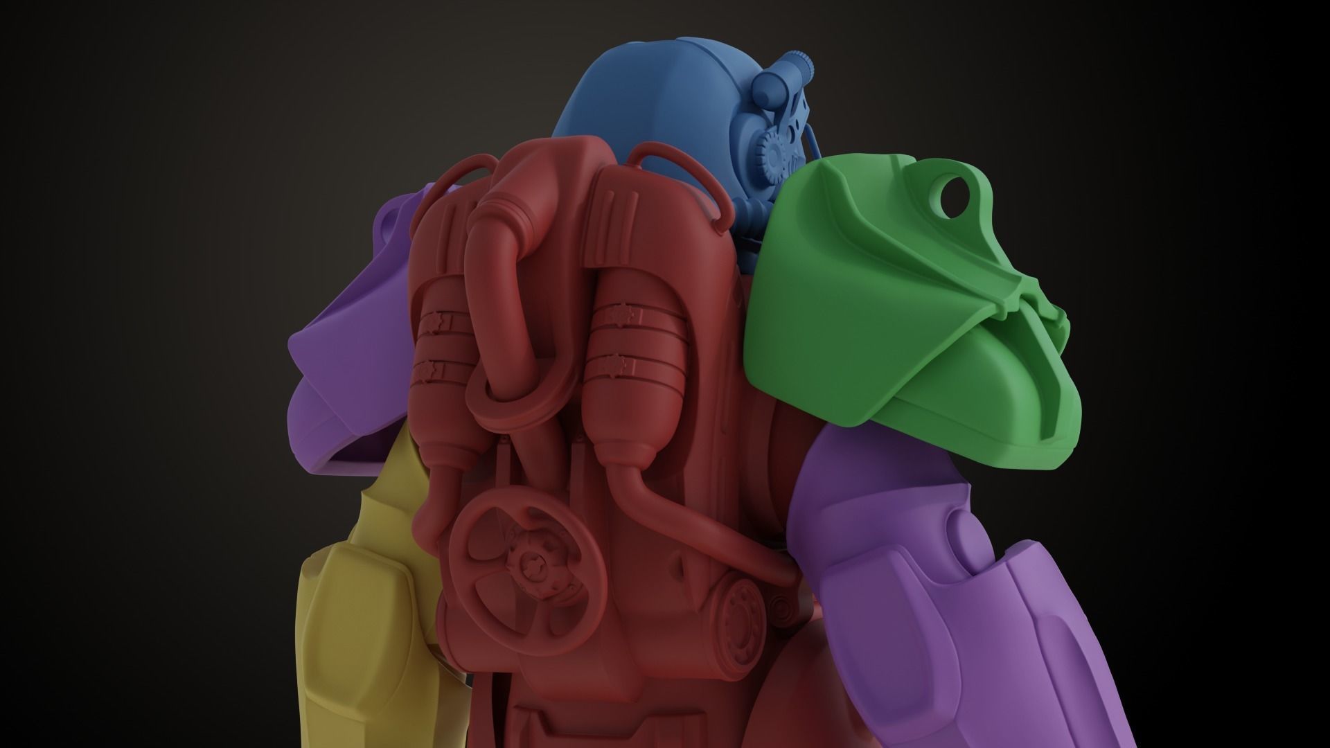 Fallout T60 Power Armour 3D print model_15