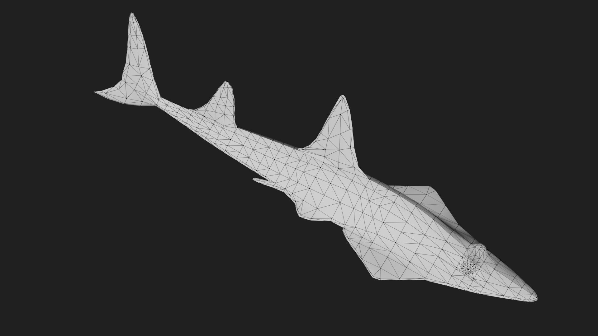 Skate Low-poly 3D model_1