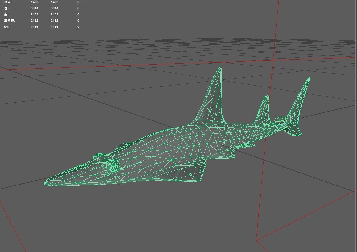 Skate Low-poly 3D model_4