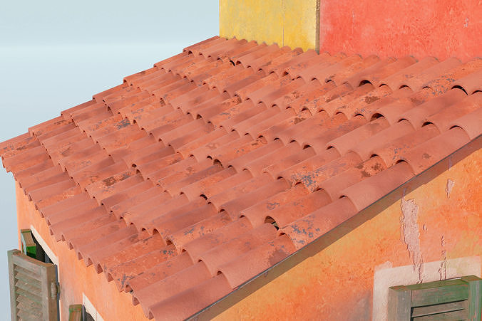Italian Building Architecture Set 3D model 7