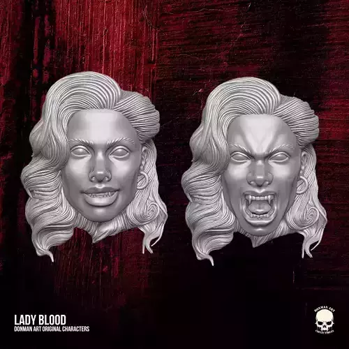 Lady Blood Heads 3D printable File