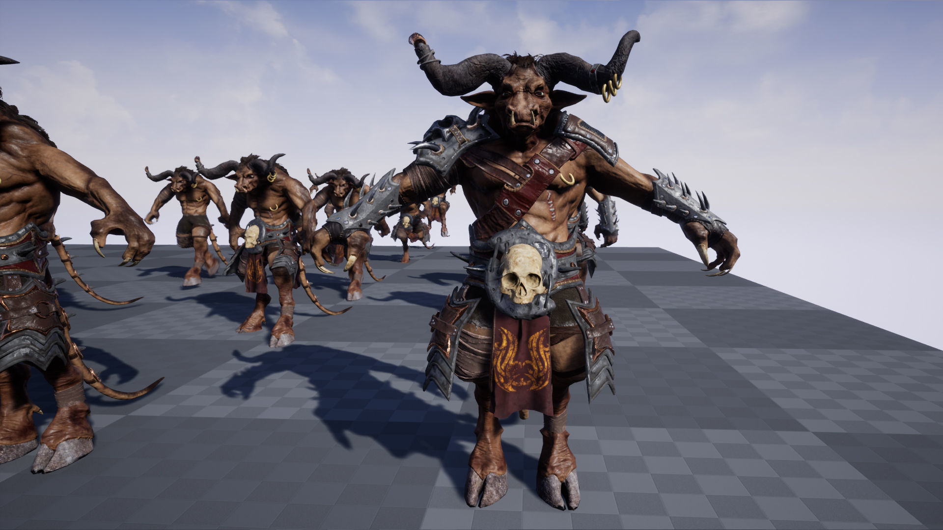 Minotaur Warrior Low-poly 3D model_18