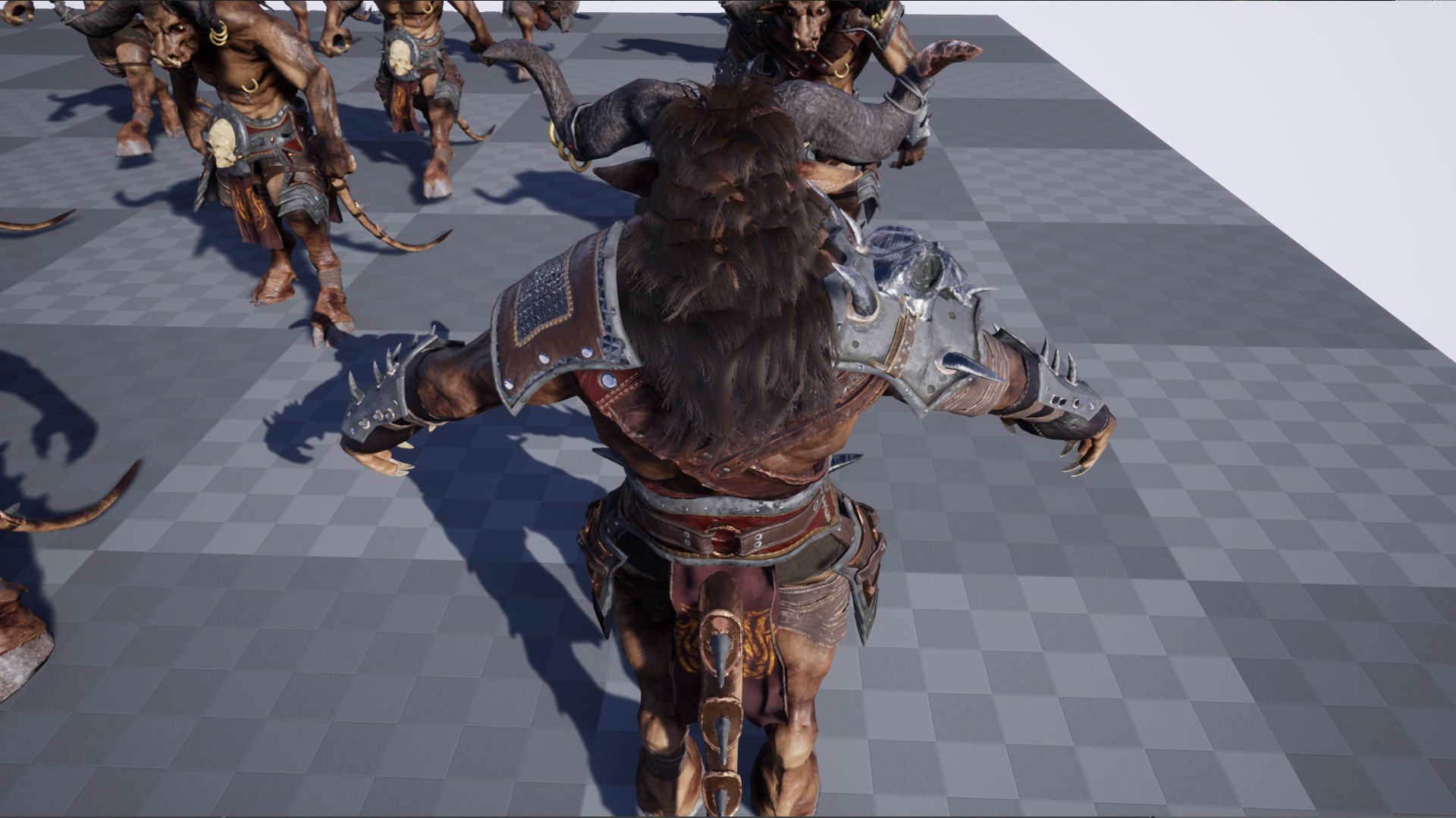 Minotaur Warrior Low-poly 3D model_15