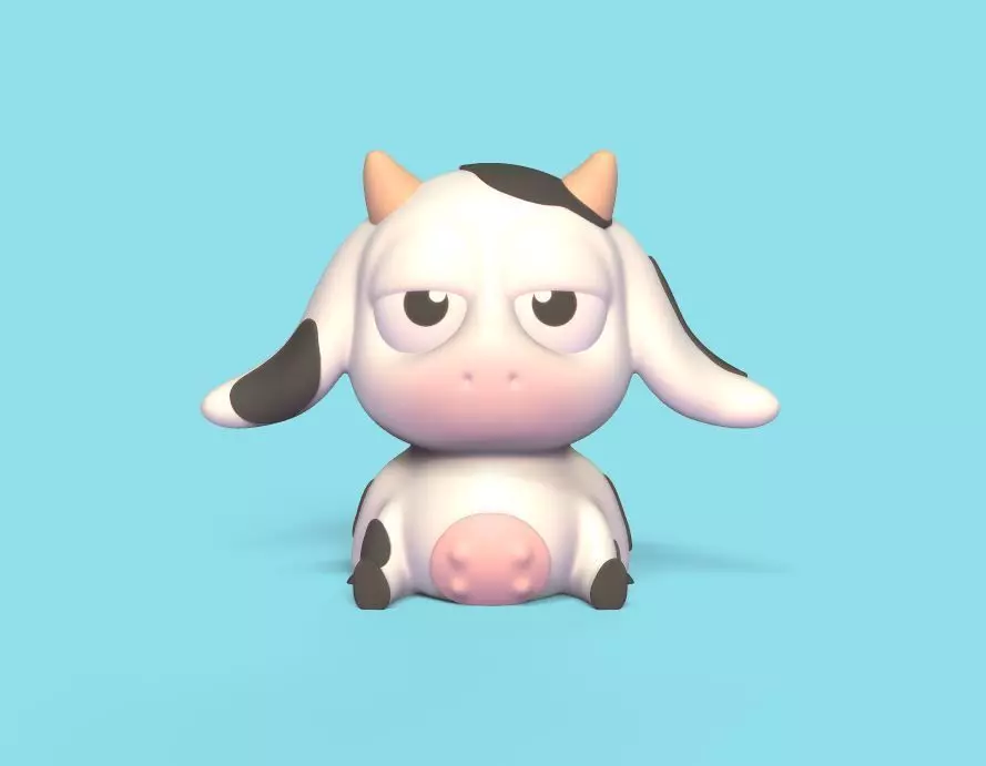 Disillusioned Cow 3D print model_0