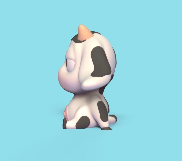 Disillusioned Cow 3D print model_2