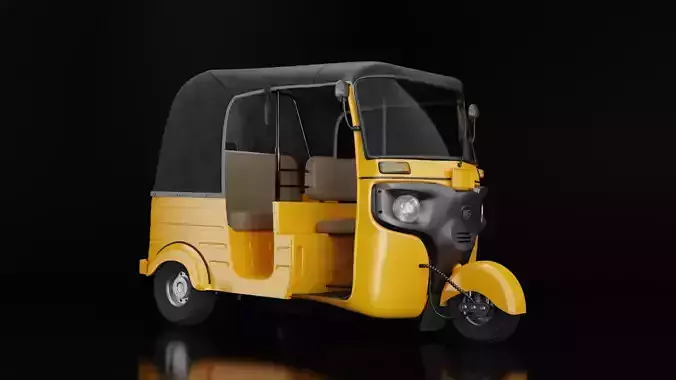 Auto Rickshaw Bajaj Tricycle Keke Napep 3D model
