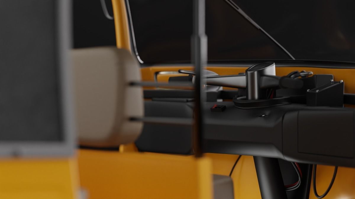 Auto Rickshaw Bajaj Tricycle Keke Napep 3D model_2