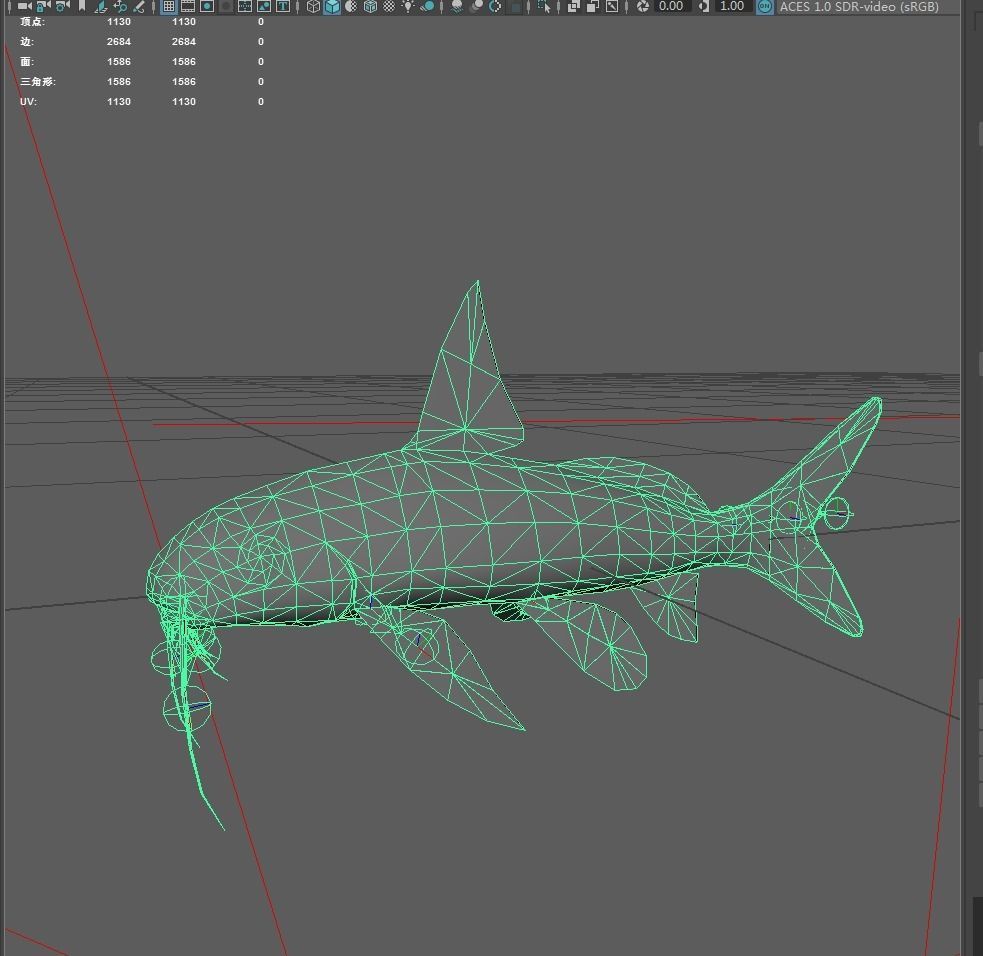 Catfish Low-poly 3D model_2