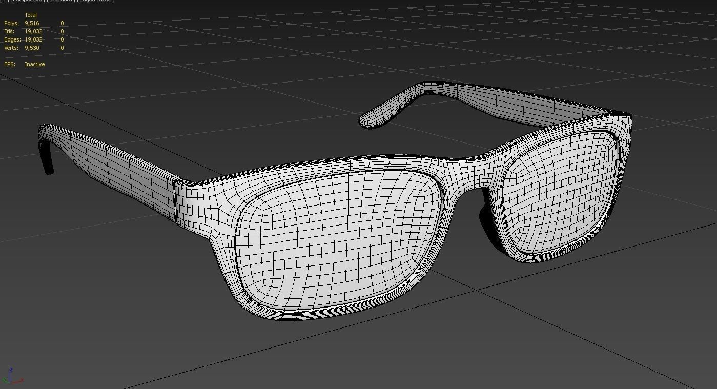 Eyeglasses M01 Low-poly 3D model_6