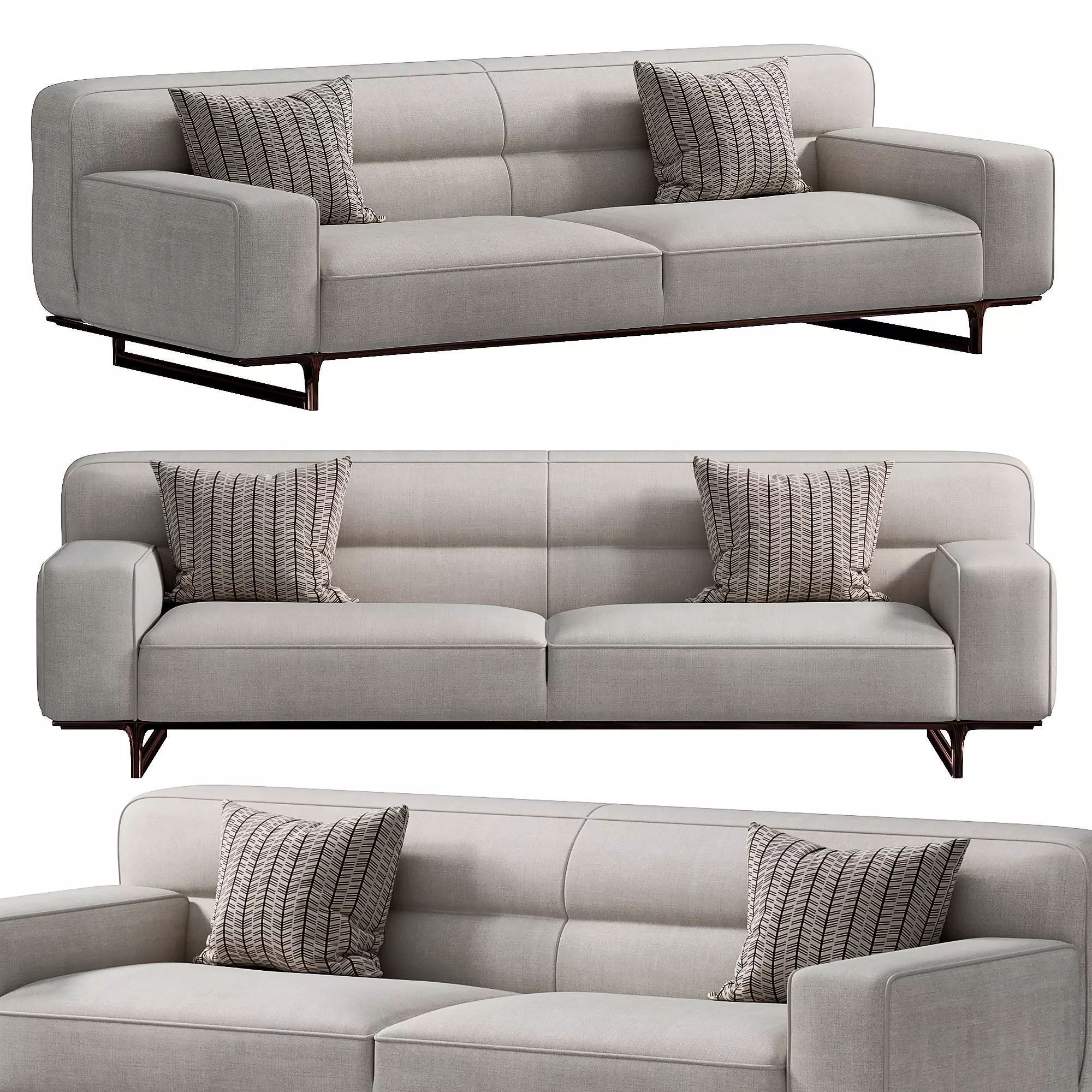 Kendo Sofa by Manzoni Tapinassi 3D model