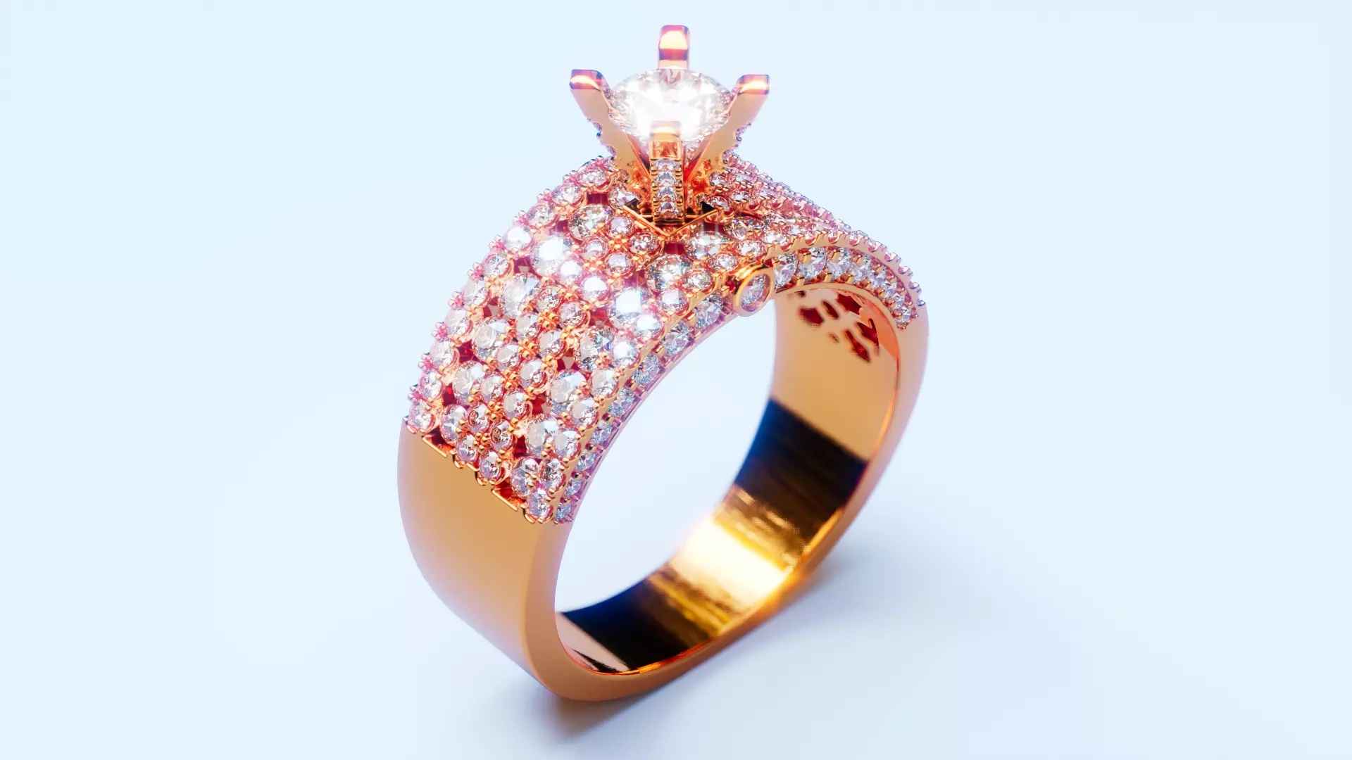 Engagement Ring 56 3D print model_0