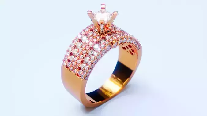 Engagement Ring 56 3D print model