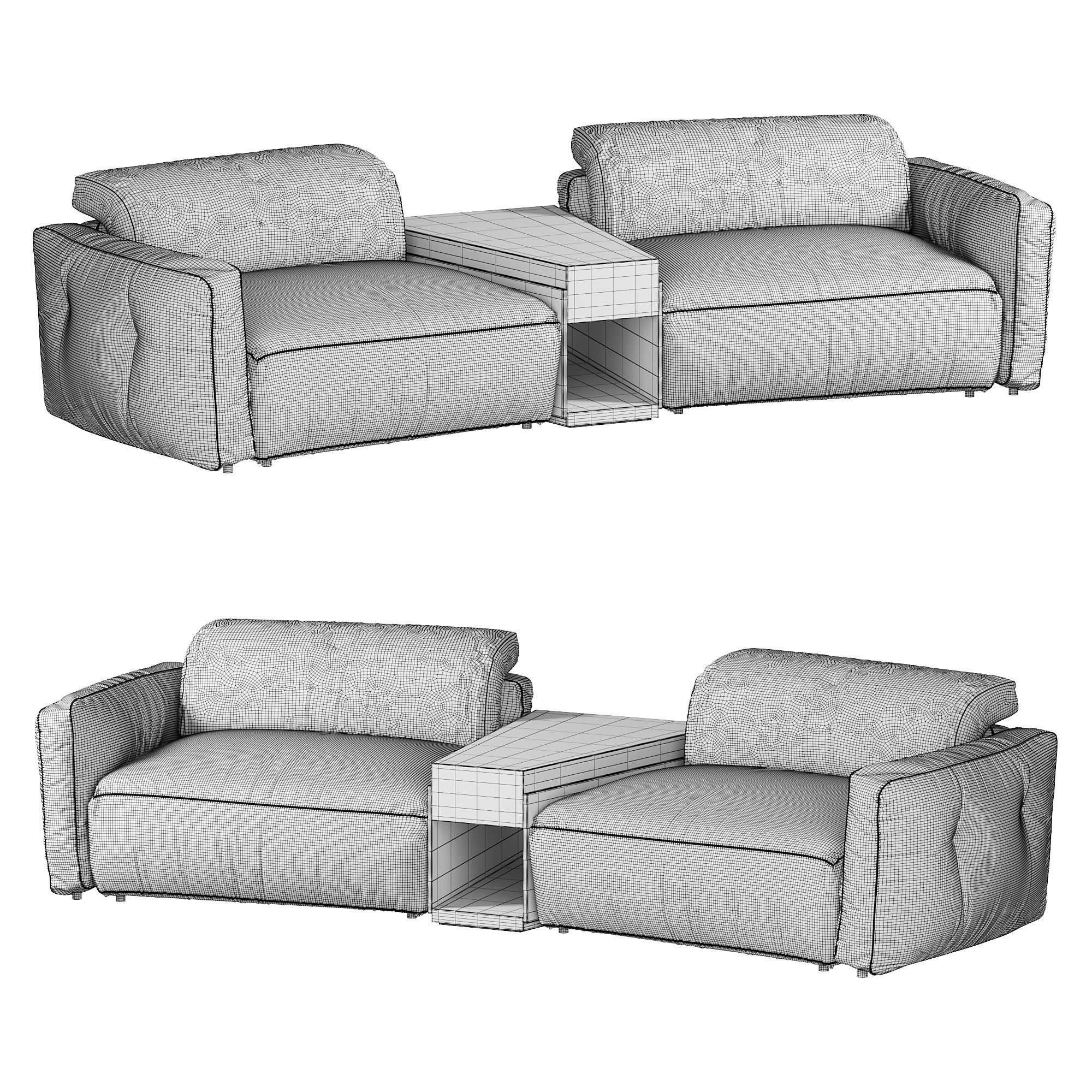 Colossio Sofa By Natuzzi 3D model_9