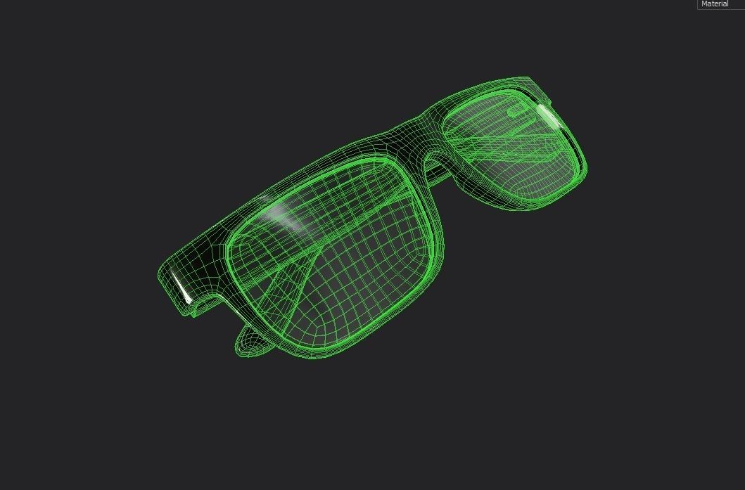 Eyeglasses M02 Low-poly 3D model_1