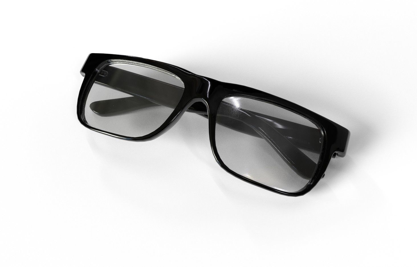 Eyeglasses M02 Low-poly 3D model_2